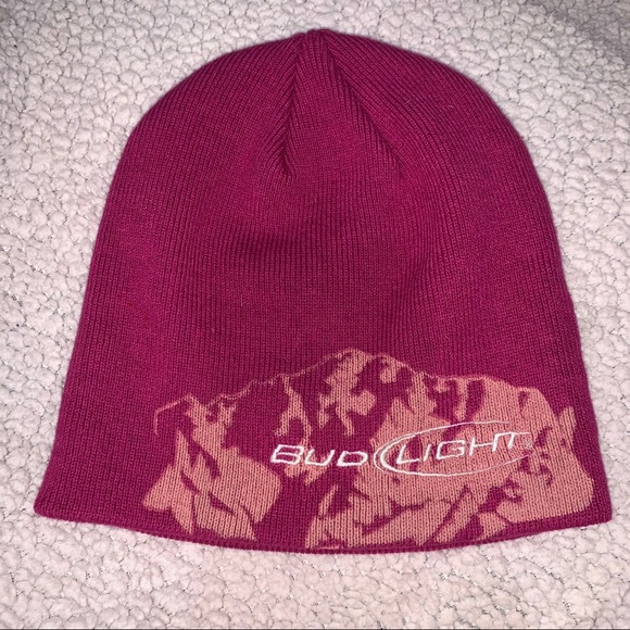 Bud Light Beanie Hat Womens Winter 